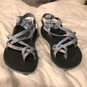 Light blue chacos
